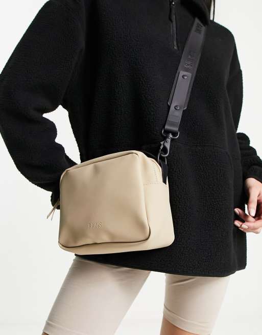 Rains - 13050 - Borsa a tracolla squadrata impermeabile color sabbia