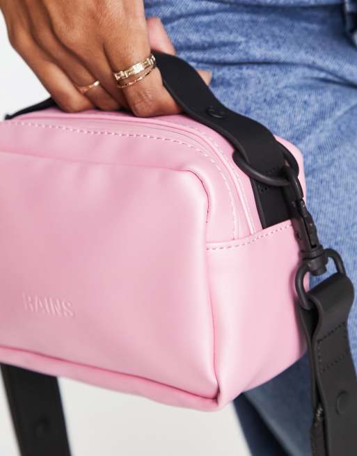 Rains - 13050 - Waterdichte vierkante crossbody-tas in roze, 3 van 4