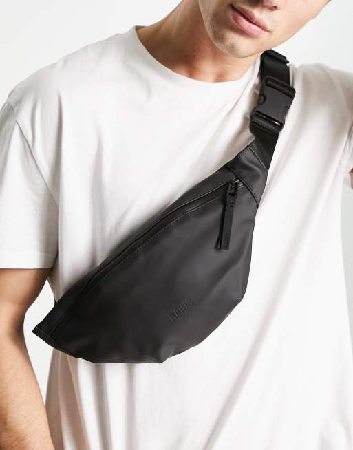 Rains bum bag mini black new arrivals