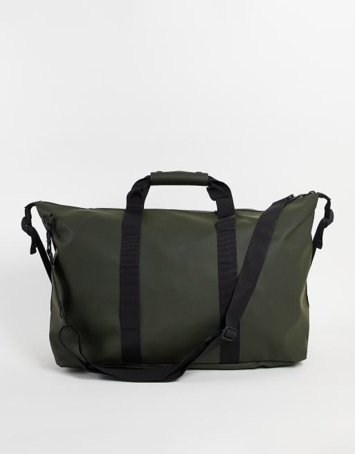 Rains 13200 unisex waterproof weekend duffel bag in green ASOS