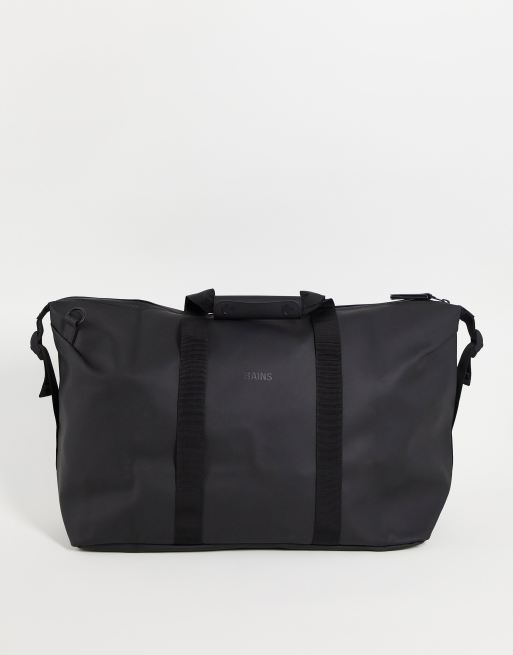 Rains 13200 Weekend waterproof duffel bag in black ASOS