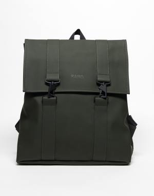 Rains 13300 MSN unisex waterproof backpack in green