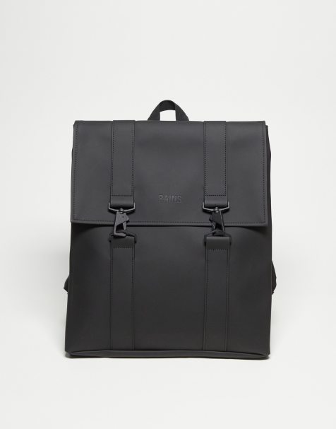 Rains 13300 – MSN – Wasserfester, großer Unisex-Rucksack in Schwarz - view 1