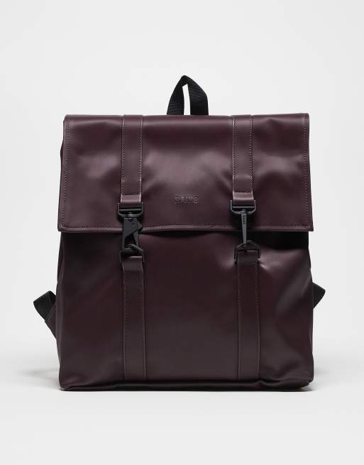 Rains – 13310 – Mała wodoodporna torba unisex w bordowym kolorze