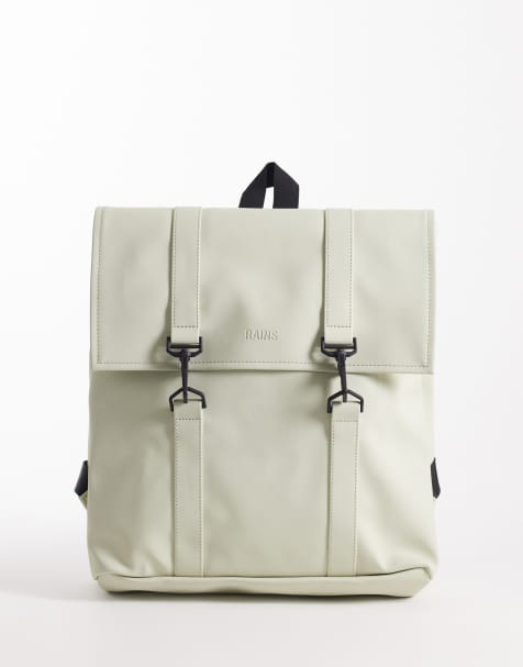 Rains 13310 MSN waterproof mini backpack in light green - view 1