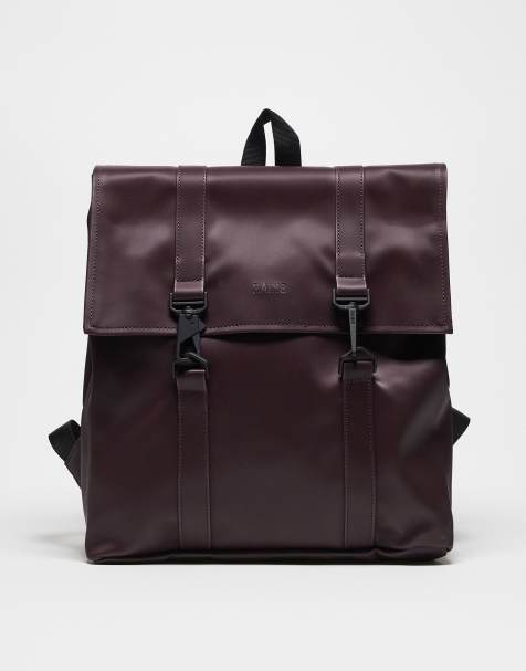 Rains – 13310 – Wasserdichte Mini-Kuriertasche in Burgunderrot - view 1