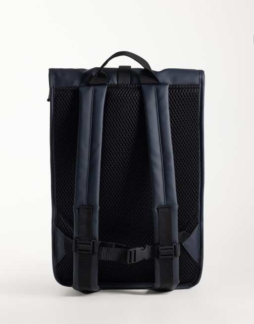 Rains 13320 zaino rolltop impermeabile blu, 3 di 5