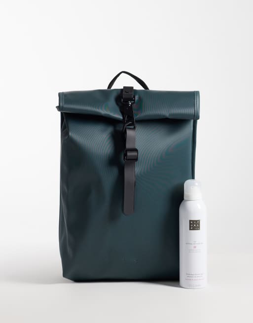 Rains 13330 Rolltop waterproof mini backpack in green, 2 of 5