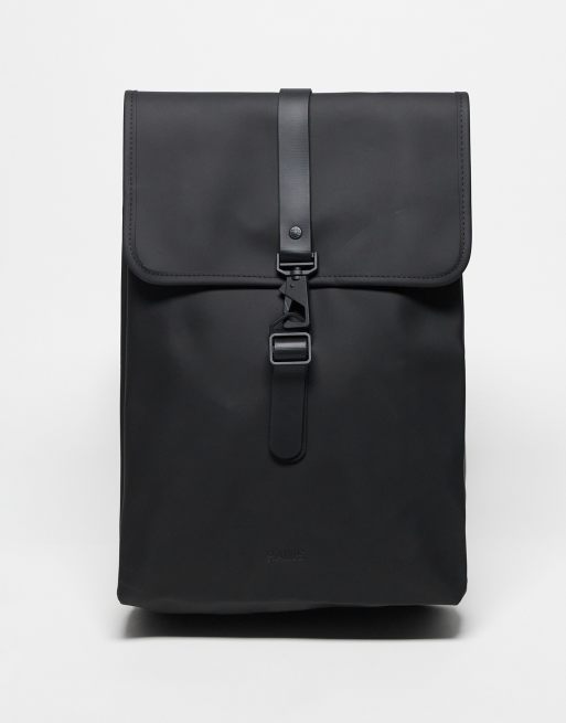 Rains 13500 unisex rucksack in black ASOS