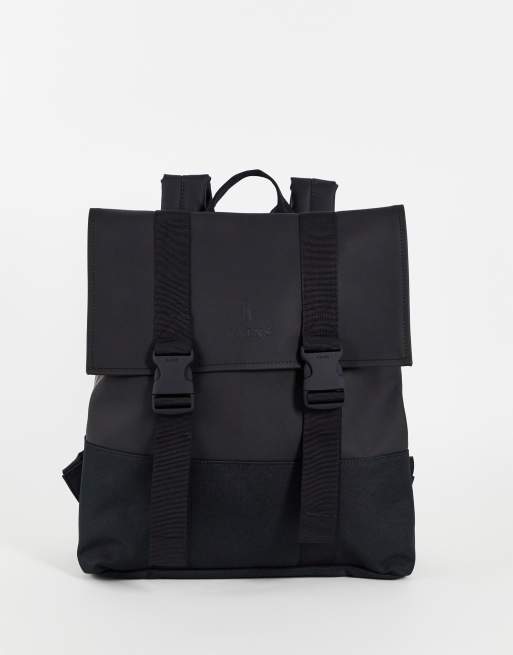 Rains 1371 buckle MSN backpack in black