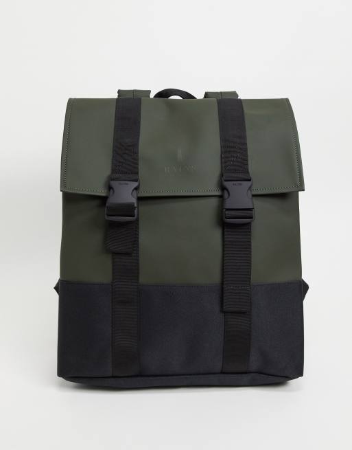 Rains - 1371 - MSN Tasche mit Schnalle in Khakigrün | ASOS