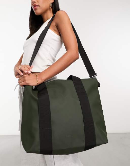 Rains 14160 unisex waterproof tote bag mini in green