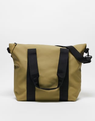 Rains 14160 waterproof mini tote bag in khaki