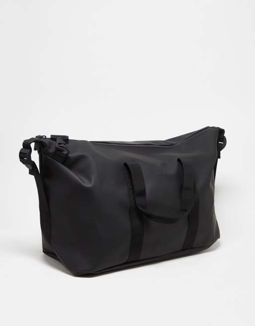 Rains - 14200 - Borsa a sacco da weekend impermeabile nera unisex