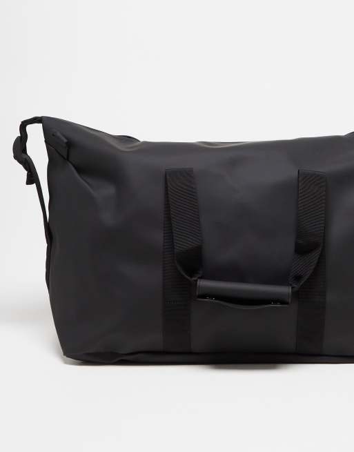 Rains 14200 unisex waterproof weekend duffel bag in black