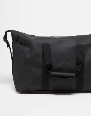 Rains 14200 unisex waterproof weekend duffel bag in black