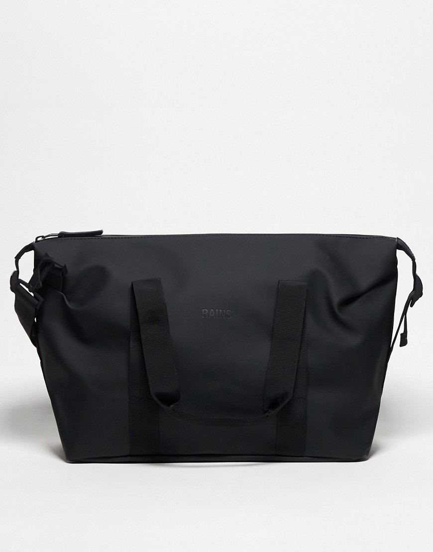 Rains 14220 unisex waterproof small weekend bag in black