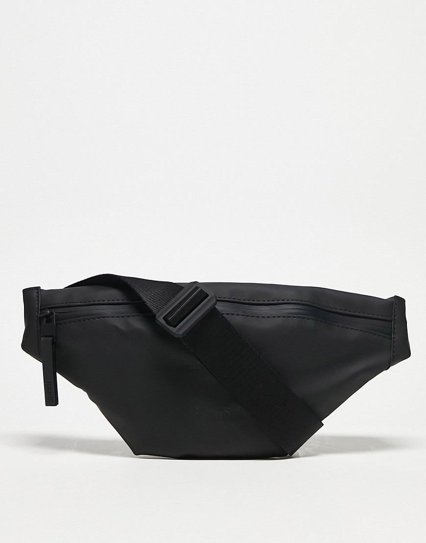 Rains 14700 unisex waterproof mini bum bag in black