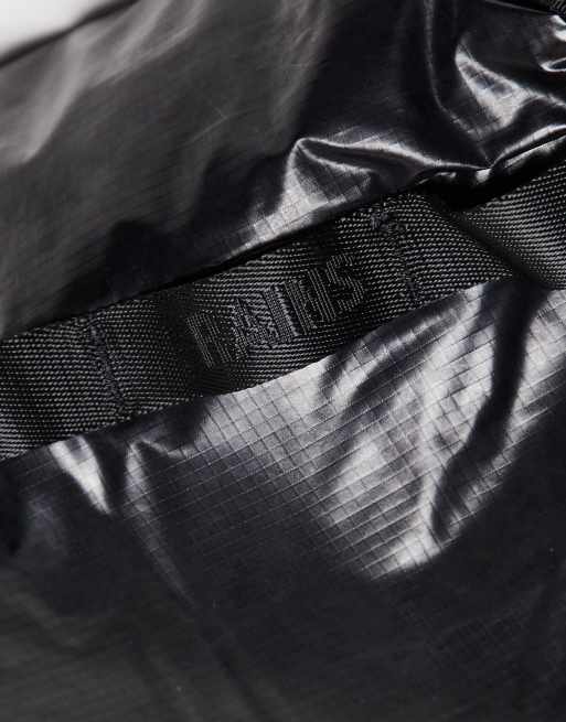 Rains - 14740 Sibu - Mini sac à dos imperméable avec partie supérieure roulée - Noir brillant, 2 de 3