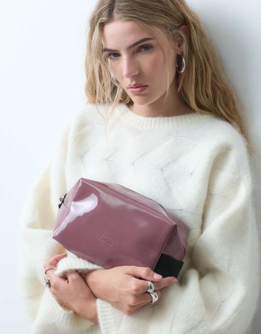 Rains 15580 beauty-case impermeabile piccolo in malva, 3 di 3
