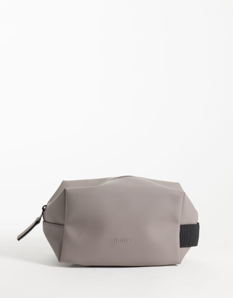 Rains 15580 waterproof printed small wash bag in grey - view 1