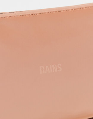 メイクポーチ RAINS Men Cosmetic Case Sand 15600 24 Rains 15600 waterproof cosmetic bag in peach | ASOS
