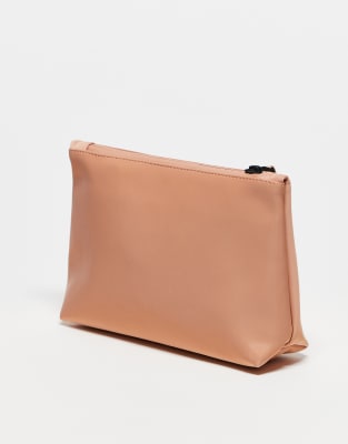 メイクポーチ RAINS Men Cosmetic Case Sand 15600 24 Rains 15600 waterproof cosmetic bag in peach | ASOS