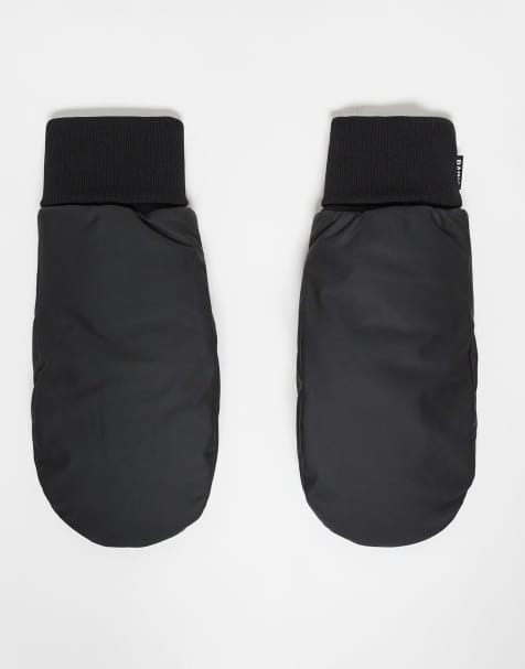 Rains 16070 Alta waterproof puffer mittens in black - view 1