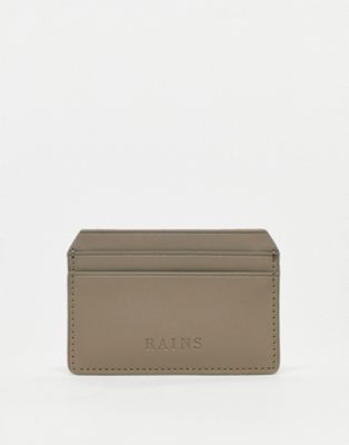 Rains 1624 card holder in taupe