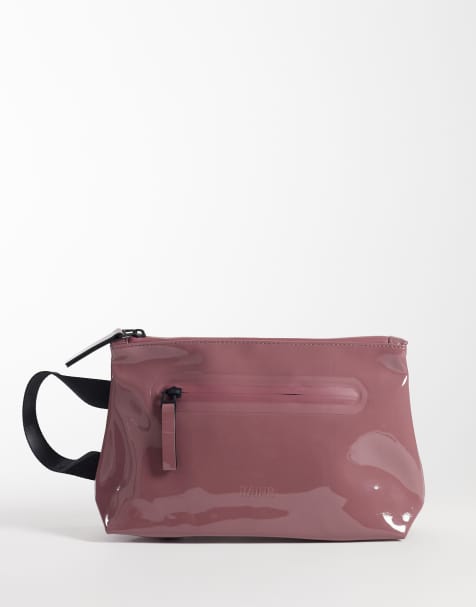 Rains 16250 waterproof zip cosmetic bag in mauve - view 1