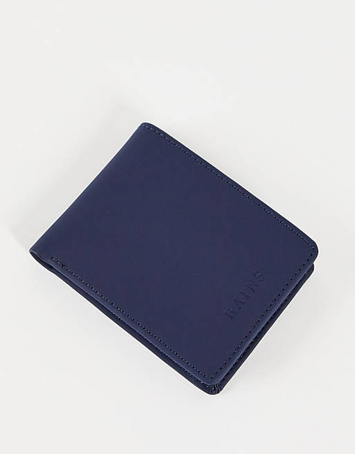 Rains 1660 folded wallet in blue