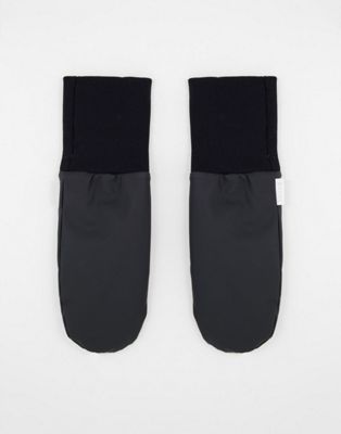 Rains 1670 padded mittens in black