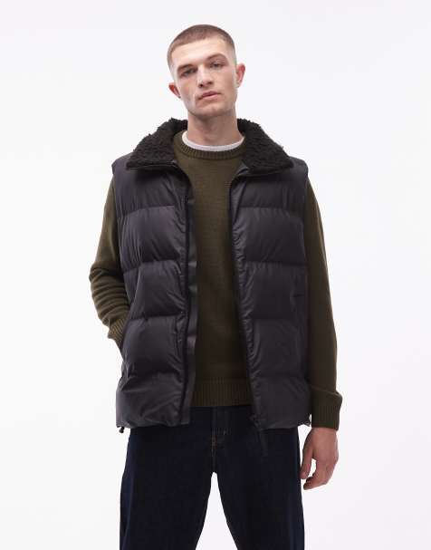 Rains - 17220 Alta - Gilet imbottito impermeabile nero con zip e fodera in pile - view 1