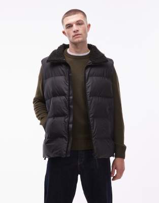 Rains 17220 Alta Zip Through Waterproof Puffer Gilet In Black