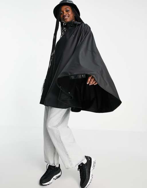 Rains - 1811 - Waterbestendige cape in zwart
