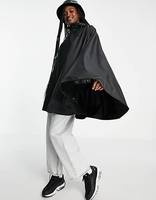Rains 1811 waterproof cape in black