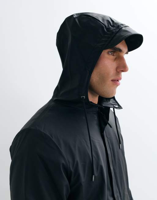 Rains 18140 fishtail parka in black , 3 of 5