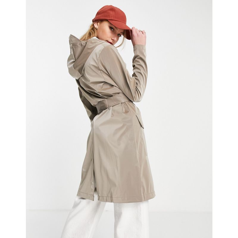 Cappotti Cappotti e Giacche Rains - 1824 - Cappotto in velluto color talpa con cappuccio e cintura