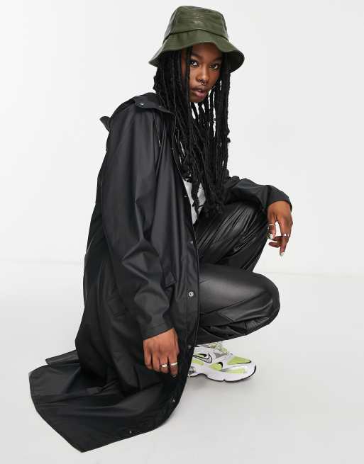 Rains 1836 longer jacket in black ASOS