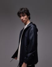 adidas Originals 3 Stripe rain jacket in khaki