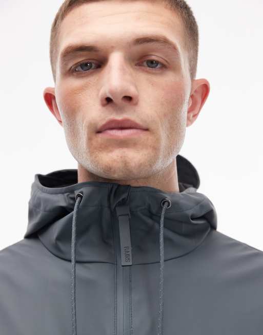 Rains 18370 waterproof storm breaker jacket in grey, 5 of 5