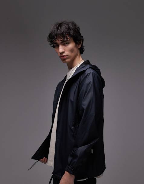 Rains 18370 waterproof storm breaker jacket in navy - view 1