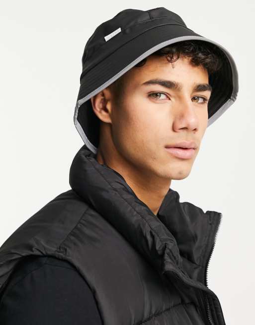 Rains 2001 bucket hat with reflective detail in black | ASOS