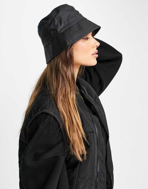 Black waterproof store bucket hat