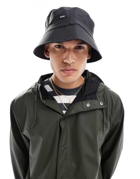 Rains - 20010 Cappello da pescatore impermeabile nero - view 1