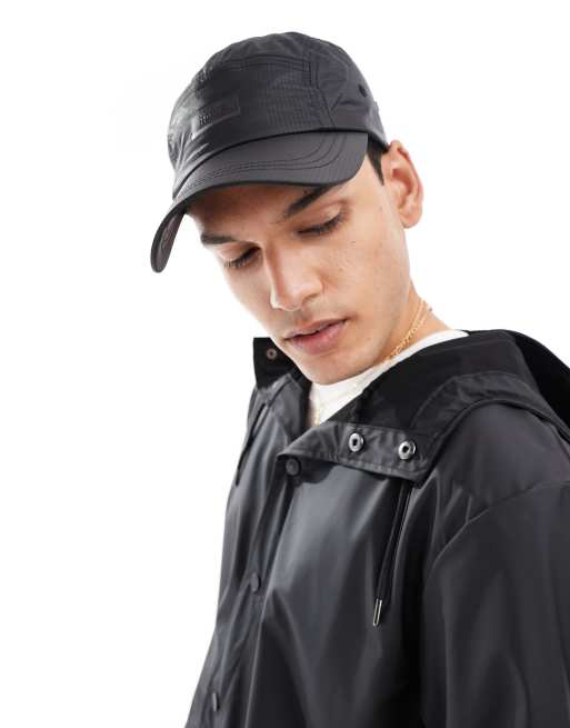 Rains 20340 ripstop 5 panel cap in black | ASOS