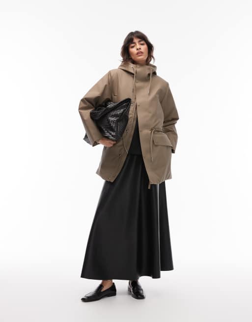Rains - 21500 Nome - Waterbestendige parka met trekkoord in beige, 4 van 4