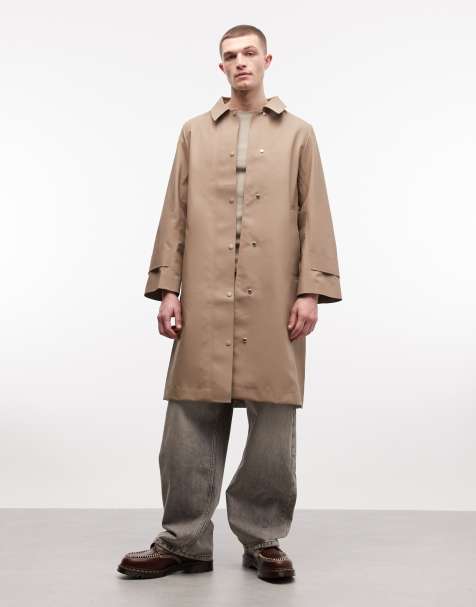 Rains – 21520 Nara – Beige, vattentät, figursydd trenchcoat i lång modell - view 1