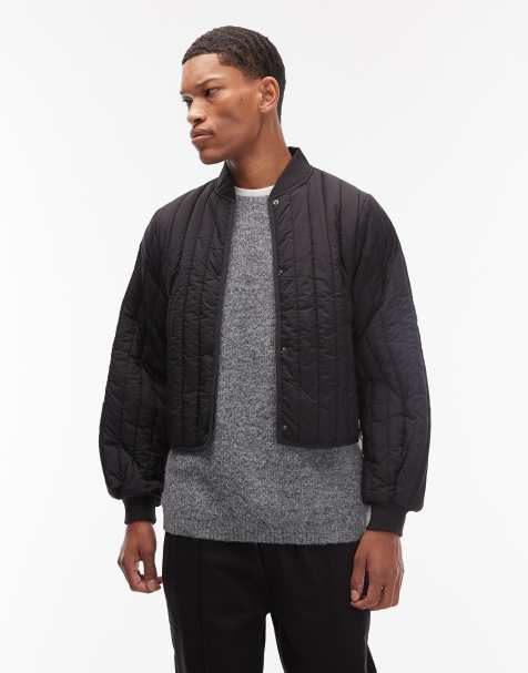 Rains 21760 Banja waterproof liner bomber jacket in black - view 1