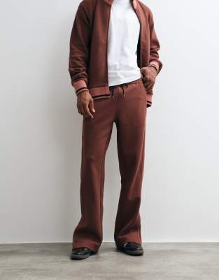 Rains 41030 Downtime Co-ord Knitted Logo Drawstring Joggers In Red